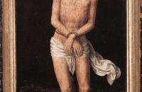 汉斯·梅姆林（Hans Memling，1430 – 1494 年，德国画家）作品-柱子上的基督