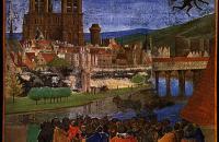 让·福凯（Jean Fouquet，法国画家，1420-1481）作品-《圣灵降临在忠信者身上》