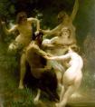 布格罗《森林之神与仙女们》 布格罗油画作品 法国