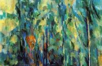 保罗·塞尚（ Paul Cezanne） –《弯曲的森林路》油画作品