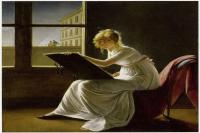 《年轻女子作画》薇乐思 法国